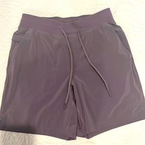 Men’s Lululemon License to Train Linerless Short 7" Purple Ash Color